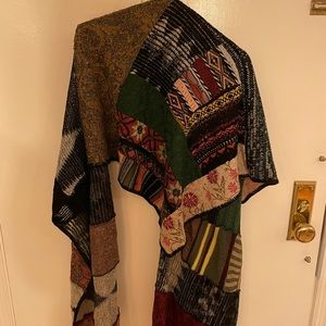 Anthropologie patchwork scarf